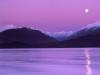Moonset over Hood Canal, Olympic Mountain